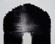 Schwarze Trinkhalme, Stahlgewebe, 52 x 61 x 26 cm 
OLYMPUS DIGITAL CAMERA