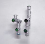 drainpipe system (PP) ø 3,2 cm, straws, washi tape
2 objects: 22,5 x 5 x 22,5 cm und 35 x 5 x 23,5 cm